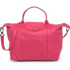 Longchamp Medium Le Pliage Leather Cuir Bag